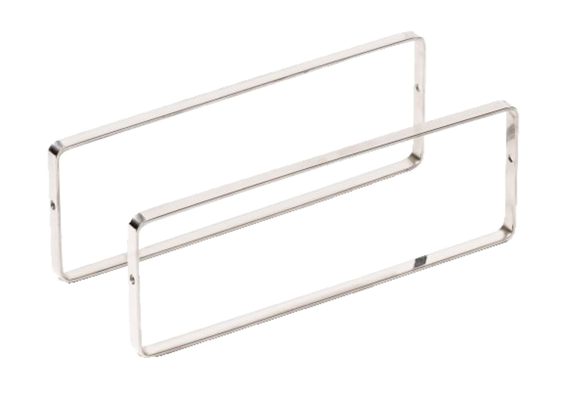 Buffet-Präsentation "OAK" Bügel 25x9cm Edelstahl 2er Pack